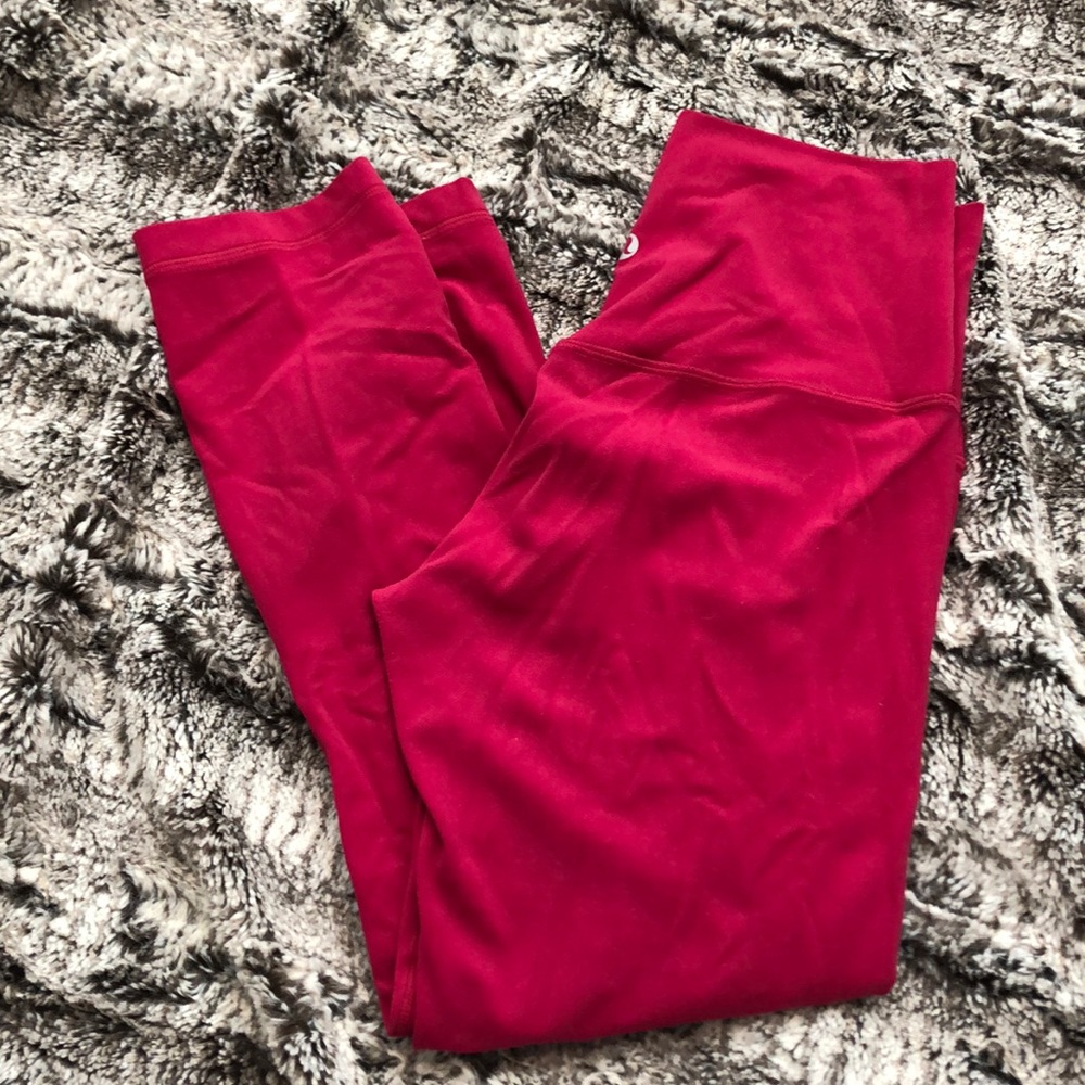 Lululemon Align Crops Sz 4 PINK